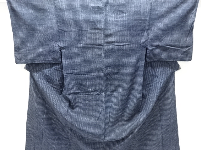 JAPANESE KIMONO / ANTIQUE MENS HITOE KIMONO / COTTON / KURUME SHOSEI KASURI